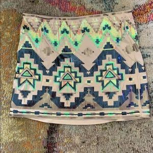 Double lined express skirt